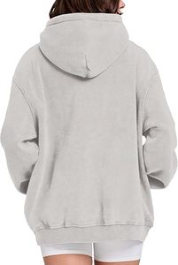 Sudaderas con Capucha Extra Grandes para Mujer, Sudaderas Gruesas para Parejas, Sudaderas Vintage con Lavado Ácido, Modelo 2026 - Product Image 4