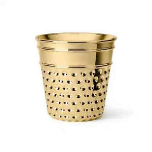 Seau à glace en métal de qualité supérieure en acier inoxydable avec poignée, élégant, durable et parfait pour les fêtes - Product Image 2