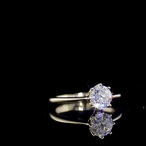 Bague de fiançailles personnalisable en or massif 18 carats en forme de diamant personnalisé en diamant cultivé en laboratoire bagues fines certifiées IGI pour les fêtes - Product Image 2