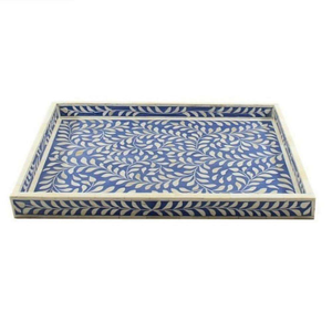 Bandeja de servicio con incrustaciones de hueso Rectangular de la mejor calidad para boda, hogar, restaurante, comida, servicio de artesanía de media luna - Product Image 2