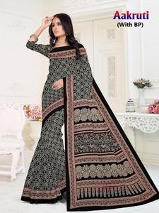 Aakruti algodón impreso saris indio y pakistaní ropa mercado mayorista en Surat - Product Image 4