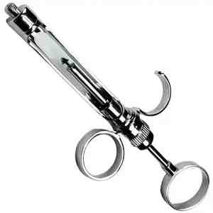 Seringue d'aspiration dentaire manuelle en acier inoxydable Instrument chirurgical dentaire de haute qualité - Product Image 1