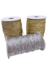 Cordon en polyester tressé élastique et durable, respectueux de l'environnement, avec embout en plastique pour vêtements, textiles de maison et accessoires de chaussures