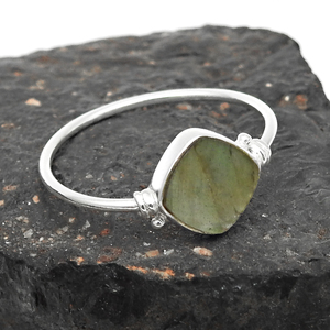 หินลาบราดอไรต์ธรรมชาติรูปทรงเบาะรองนั่งดูสง่างามแหวน925เงินสเตอร์ลิงทำด้วยมือเครื่องประดับขายส่ง - Product Image 4