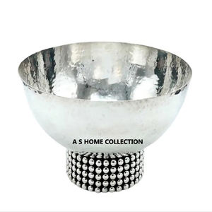 Cuenco de metal de tendencia de forma redonda de acero inoxidable de calidad estándar con asas Vajilla personalizable - Product Image 2