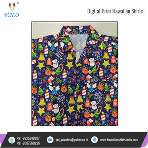 Chemises hawaïennes à manches mi-longues pour homme, en Polyester, imprimé, personnalisé, surdimensionné, pour l'été, OEM, vente en gros - Product Image 3