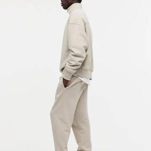 เสื้อสเวตเตอร์ขนแกะมีซิปสำหรับผู้ชายเสื้อสวมหัวปักคอปกตั้งสำหรับฤดูหนาว - Product Image 5