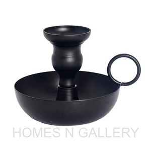 เชิงเทียนโลหะทรงแท่นวางเทียน,เชิงเทียนโลหะดีไซน์โบราณ - Product Image 4