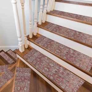 พรมขนสัตว์สีแดงพิมพ์ลายแบบแพทช์เวิร์ค ด้านหลังทำจากยางลาเท็กซ์ กันลื่น ทำความสะอาดง่าย เป็นมิตรกับสิ่งแวดล้อม สีสันสดใส ทันสมัย - Product Image 4