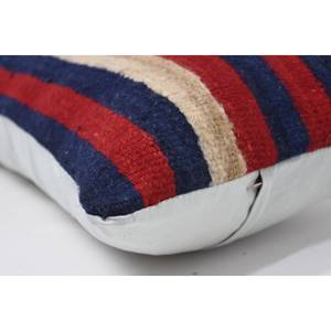 Tapis en laine Kilim multicolore 16x48 pouces Oreiller design tissé avec motif vintage - Product Image 5