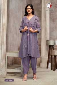 Belle Mal Chanderi avec ensemble de broderie 3D en gros meilleur fournisseur et exportateur à vendre - Product Image 4