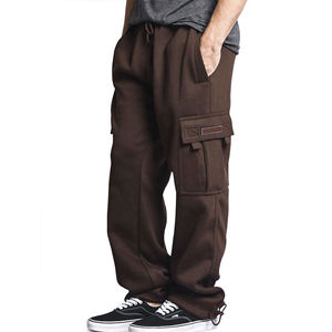 Pantalones de chándal de algodón pesado 440 GSM con logotipo personalizado, Pantalones rectos con cordón deportivo para gimnasio para hombre, estilo informal ligero - Product Image 1