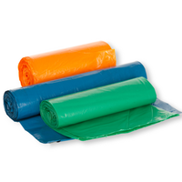 Bolsas de Basura para Cocina con Diseño Personalizado, Rollo de Bolsas de Polietileno LDPE/HDPE de Colores, Bolsas de Basura Impresas Personalizadas con Fuelle Lateral, Reciclables y Termosellables