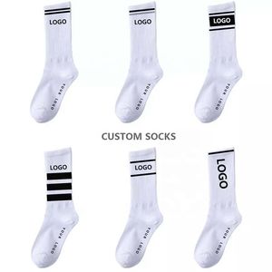 Unisex Fashion All-Size Athletic Ankle <b>Socks</b> Custom Logo Knitted Crew with <b>Soft</b> Cotton Outdoor Crew Anti-Bacterial Feature - Product Image 3