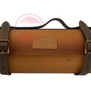 Bolsas enrollables de cuero genuino con logotipo personalizado Bolsas enrollables de cuero cómodas - Product Image 2