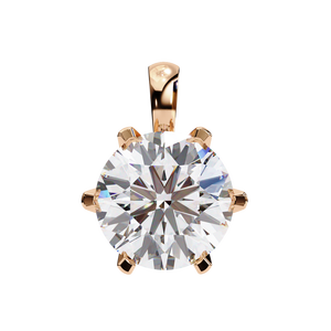 Women's 18K Gold Oval Cut 2.2ct Lab Grown Diamond Pendant & Charms for Engagement - Product Image 4