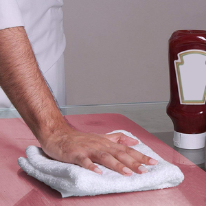 Trapos de algodón de limpieza de baño de hotel con logotipo personalizado, trapos hechos de material de algodón 100% al por mayor - Product Image 2