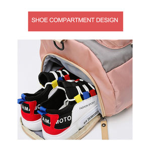 Sac de sport unisexe de haute qualité avec compartiment à chaussures, sac de voyage moderne et durable en polyester, vente en gros - Product Image 6