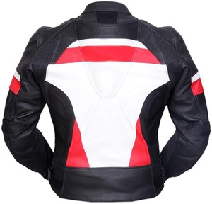 Venta caliente por encargo de los hombres de la chaqueta de carreras de motos de nuevo diseño de chaqueta de cuero para la motocicleta y Auto Racing Wear - Product Image 5