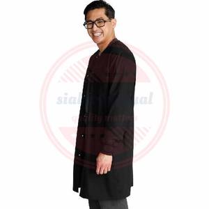 Logotipo personalizado de alta calidad al por mayor hombres y mujeres ropa de hospital algodón poliéster media manga y bata de laboratorio - Product Image 2