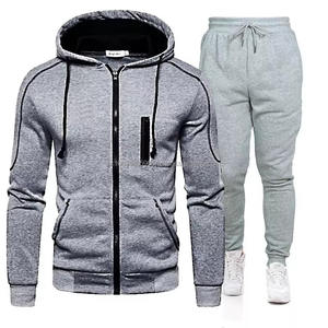 Breathable Pullover Jogging Suits Custom <b>Hoodies</b> Skinny Jogger Sports Tracksuit Available in All Colors - Product Image 5