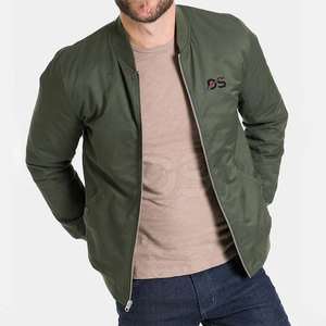 แจ็คเก็ตบอมเบอร์ผู้ชาย ดีไซน์ล่าสุด ผ้าโพลีเอสเตอร์/ไนลอน กันน้ำ รับทำโลโก้ด้านหน้า บริการ OEM ขายส่ง - Product Image 2
