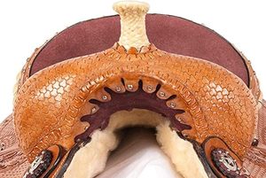 SELLE D'INDE 100% CUIR VÉRITABLE CHEVAL DE WESTERN SELLE COLLIER DE POITRINE ET TÊTE DE STALLAGE PRODUITS DE COURSE DE CHEVAUX DE L'INDE - Product Image 6