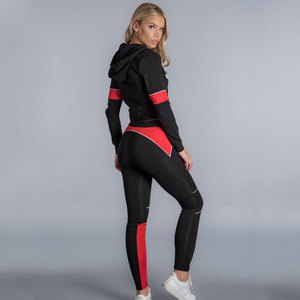 Conjunto de chándal para mujer Diseño de logotipo personalizado, atuendo de 2 piezas de manga larga, suministro de fábrica OEM. - Product Image 2