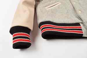 Veste universitaire en molleton de coton personnalisée pour homme, broderie de lettres de baseball, manches en polyester et coton, confort optimal, style - Product Image 6