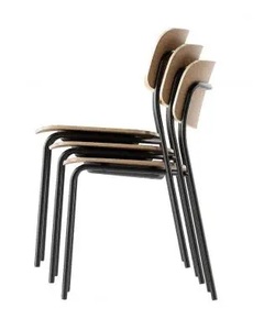 Chaise en contreplaqué multicolore écologique personnalisée, vente en gros de design classique et moderne pour la maison bureau bar salon salle à manger hôtel villa - Product Image 4