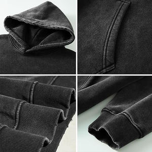 Sudaderas con Capucha para Hombre, 100% Algodón, Tejido Grueso de 300g, con Logotipo Personalizado Bordado, Alta Calidad - Product Image 3