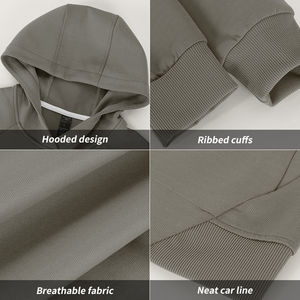 Haute Qualité Sport 92% Polyester 8% Spandex Impression Logo Hoodies Unisexe Pull À Capuche Hommes Hoodies - Product Image 5