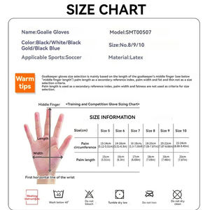 Direct Factory Supplier SI-1263 High Goalkeeper <b>Gloves</b> Finger Protector Adult Children Thick <b>Latex</b> Quick Drying Hook Loop - Product Image 6