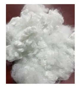 SPF serat staples poliester 6D SD (Kering padat) 100% serpihan hewan peliharaan warna putih ramah lingkungan poliester bantal isian, karpet