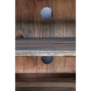 Gabinete indio de madera maciza, unidad de almacenamiento rústica de madera dura de Mango y Acacia, muebles artesanales personalizados OEM ODM disponibles - Product Image 5