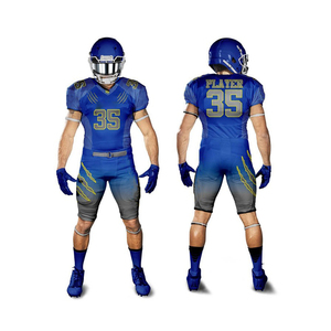 Customizable XL American Football Uniform Breathable Anti-Bacterial Quick Dry Team Spandex/Polyester Jersey Printed Sports - Product Image 4