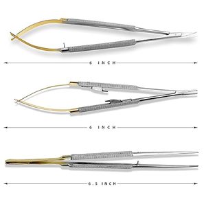 High Quality Castroviejo Manual Micro Scissors Needle <b>Holder</b> Straight Stainless Steel Surgical Instruments CE - Product Image 2