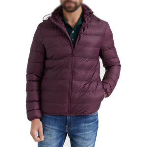 Veste d'hiver en duvet de haute qualité, blousons bouffants zippés à la mode décontractés avec logo personnalisé manteau bouffant brillant pour hommes - Product Image 6