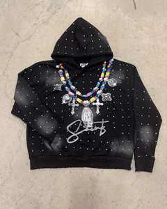 Sudaderas con capucha de peso pesado de algodón 100% para hombre para opciones de impresión personalizadas de alta calidad de invierno - Product Image 4