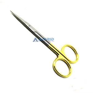 กรรไกรผ่าตัด TC IRIS ไมโครทังสเตนคาร์ไบด์แบบตรงได้รับการรับรอง CE GH-389-893การผ่าตัด amrid คลาส I คู่มือทันตกรรม - Product Image 4