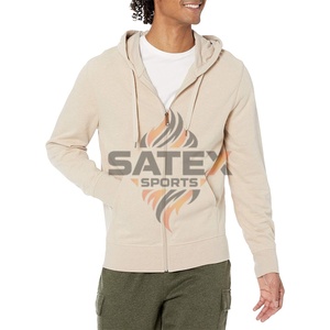 Vente flash Nouveauté Sweat à capuche zippé pour homme en hiver 100% coton polaire respirant écologique anti-boulochage style unique - Product Image 1