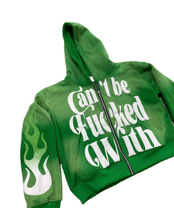 Venta al por mayor personalizar cremallera sudaderas con capucha Unisex manga completa 100% algodón grueso y cálido personalizado Puff estampado hombres Sudadera con capucha uso Etiqueta Privada - Product Image 3