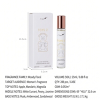 Parfum en spray de poche longue durée 25 ml, marque privée, OEM ODM, haute qualité, parfum floral moderne, emballage personnalisé pour femmes, Chine