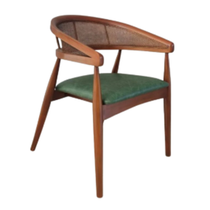 Fauteuil à bascule écologique le plus vendu pour salon, avec accents en rotin et bois massif, siège en mousse, design moderne pour maison, villa, hôtel - Product Image 2