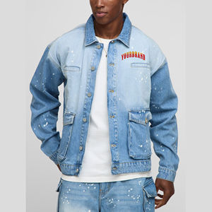 Chaqueta Vaquera Personalizada de Moda, Superventas, Estilo Vintage Regular para Hombre, Ropa Casual de Otoño, Color Sólido, Transpirable, Estilo Urbano - Product Image 6