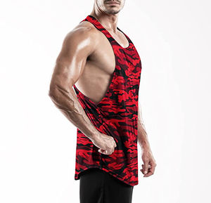 Top Hommes Y Dos Muscle Fitness Stringer Débardeur Bodybuilding Workout Gilet Personnalisé Nouveau Style Camo Hommes Débardeur avec Design Personnalisé - Product Image 6