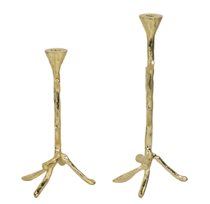 Juego de portavelas de estilo rama artística de Metal dorado para decoración moderna del hogar para fiestas de cumpleaños de Pascua de Navidad celebraciones festivas - Product Image 3