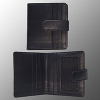 Tarjetero Delgado con Bloqueo RFID, de Cuero Genuino, con Múltiples Ranuras, Logotipo Personalizado en Relieve, Totalmente Personalizable, Cartera para Tarjetas de Crédito