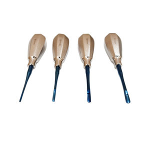 Ensemble de 4 éleveurs dentaires droits - Instruments d'extraction dentaire en acier inoxydable de qualité supérieure pour la chirurgie buccale - Product Image 3