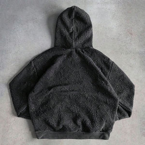 Sudaderas con capucha de gran tamaño para hombre cálido grueso mezcla de algodón elegante streetwear ropa de invierno a granel Proveedor de Ropa al por mayor uso duradero - Product Image 2